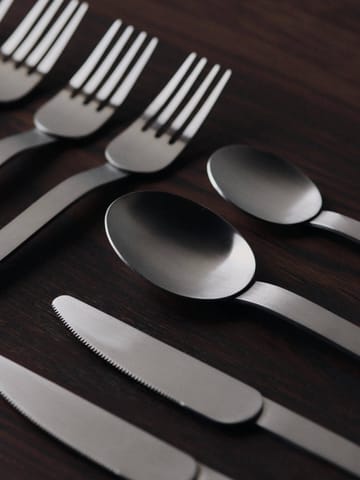 Set de cubiertos Stelo 4 piezas - Brushed Stainless Steel - Ferm Living
