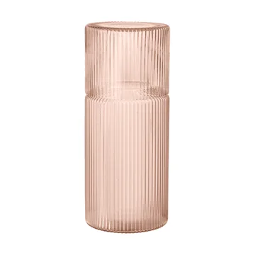 Set de jarra y vaso Ripple small - Blush - Ferm Living