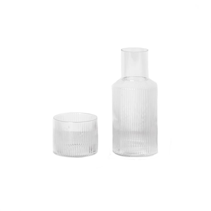 Set de jarra y vaso Ripple small - clara - Ferm LIVING