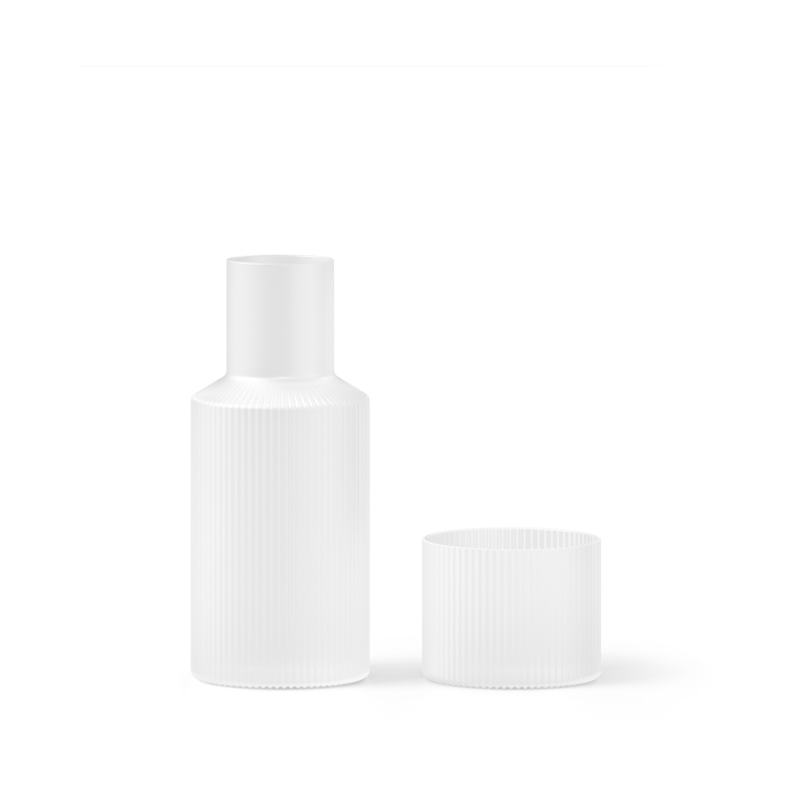 Set de jarra y vaso Ripple small - Frosted - Ferm Living