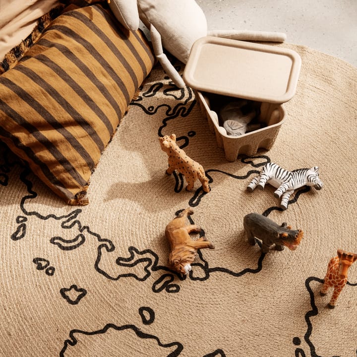 Setd e 2 cajas de almacenaje Ferm Caja papel pequeñas, marrón Ferm Living