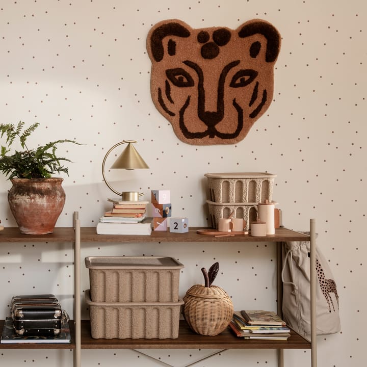 Setd e 2 cajas de almacenaje Ferm Caja papel pequeñas, marrón Ferm Living
