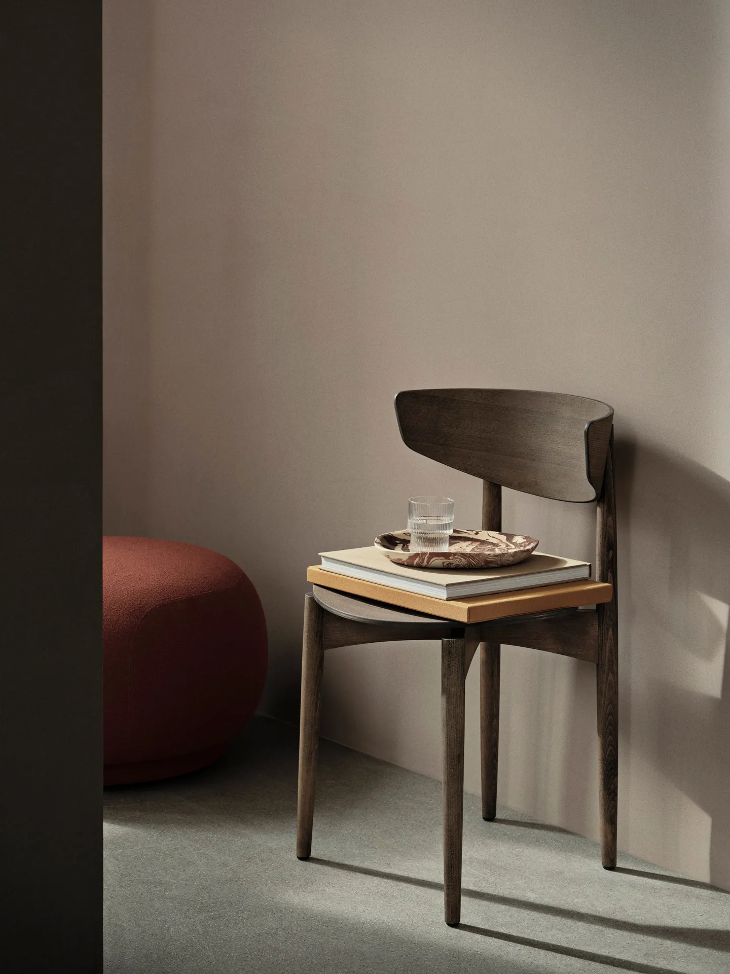 Silla Herman, Dark Stained Beech Ferm Living