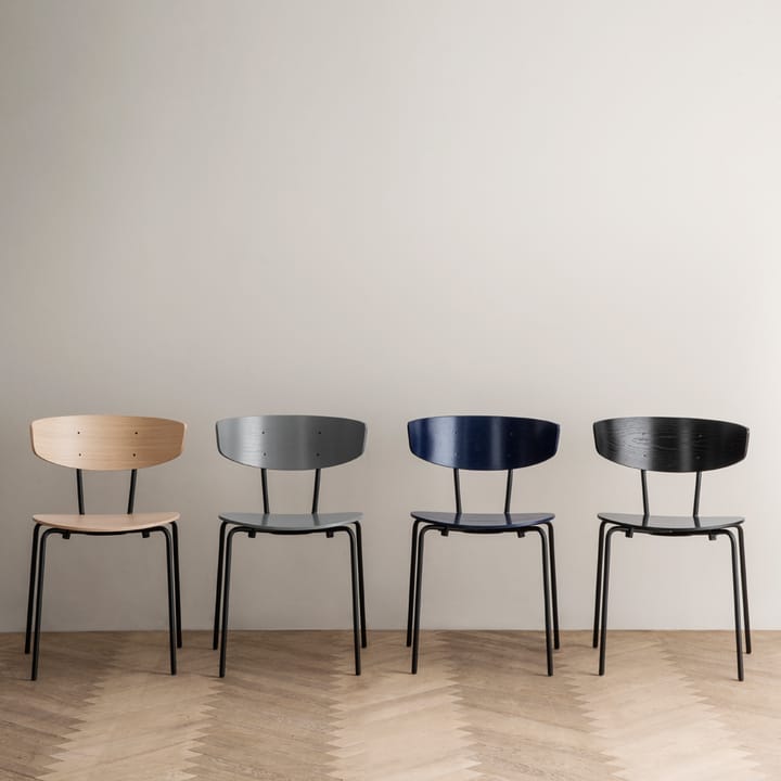 Silla Herman, Red brown, patas de fresno en marrón rojizo Ferm Living