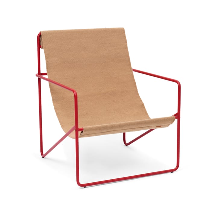 Silla para tomar el sol Desert - Sand, poppy red stativ - Ferm LIVING
