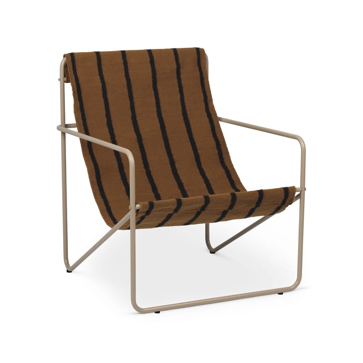 Silla para tomar el sol Desert - Stripe, base cashemere - Ferm LIVING