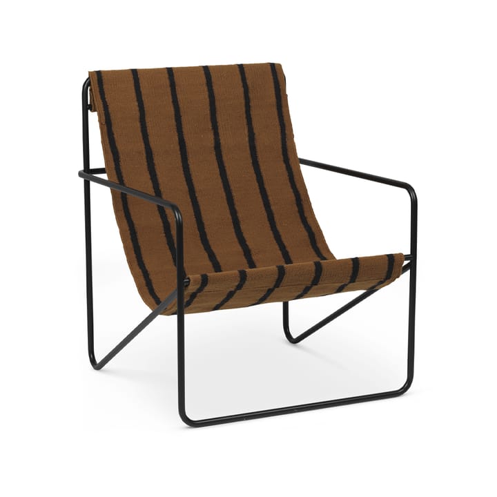 Silla para tomar el sol Desert - Stripe, base negra - Ferm LIVING