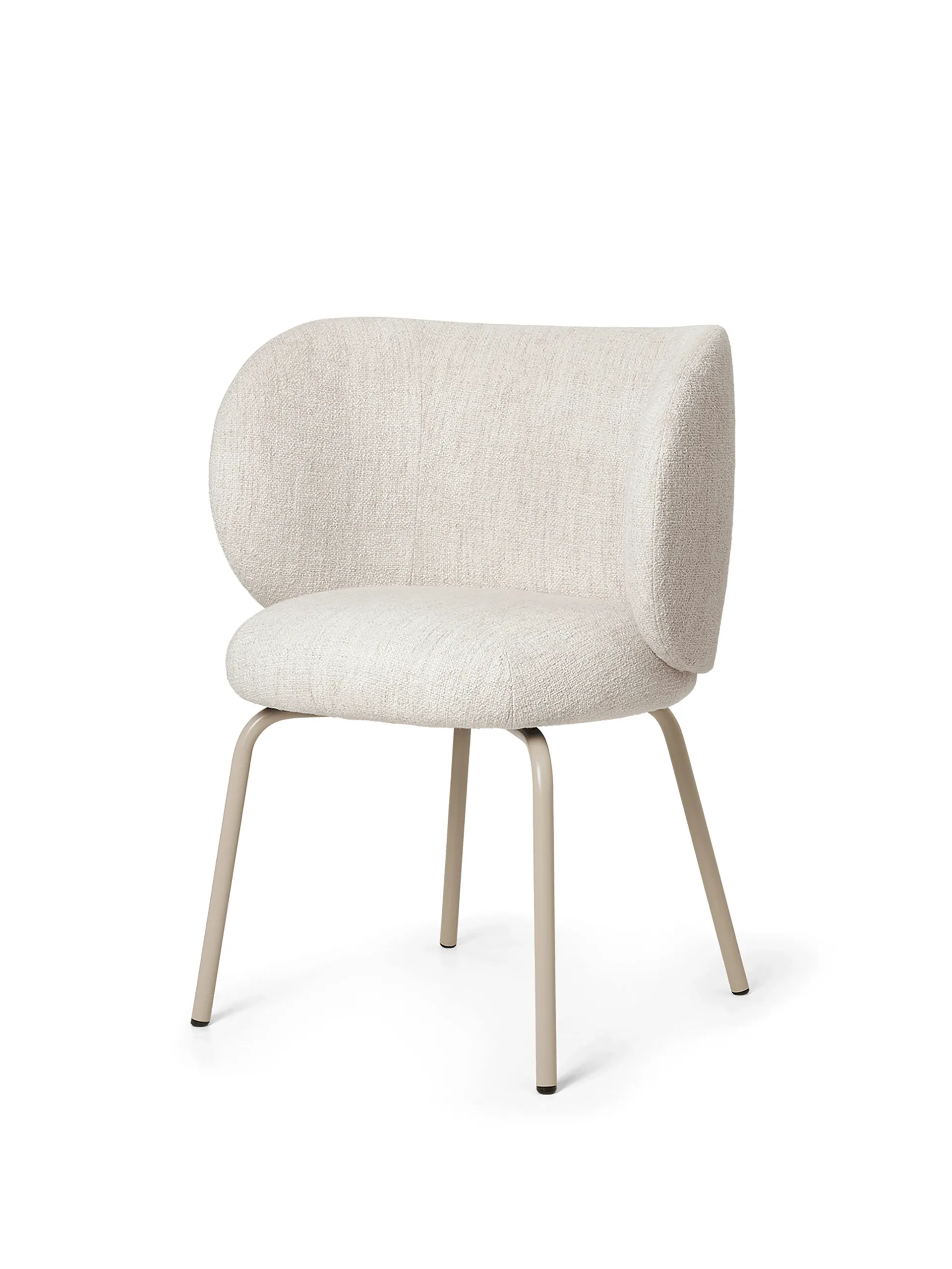 Silla Rico dining chair bouclé, Off-white-cashmere Ferm Living