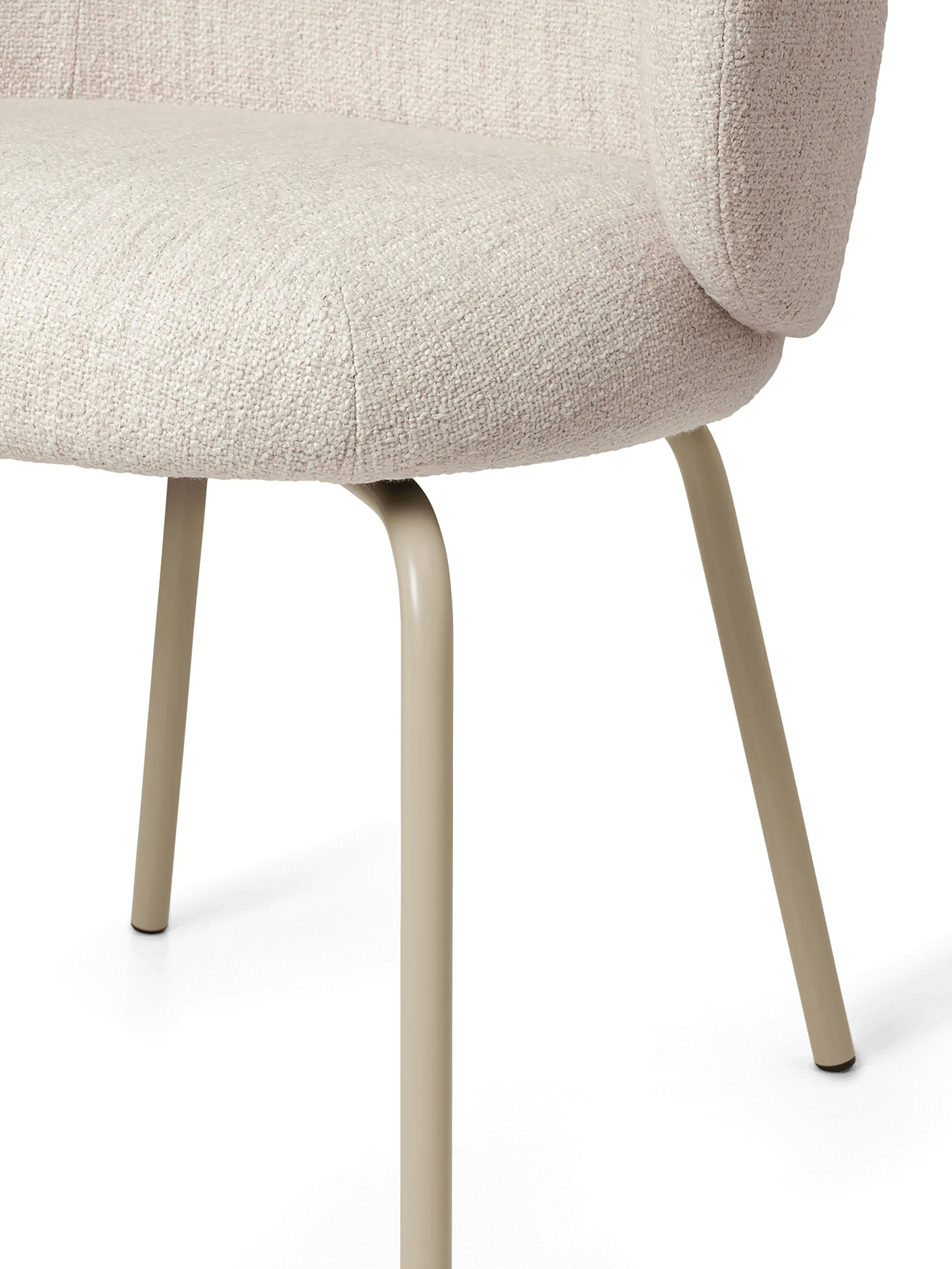 Silla Rico dining chair bouclé, Off-white-cashmere Ferm Living