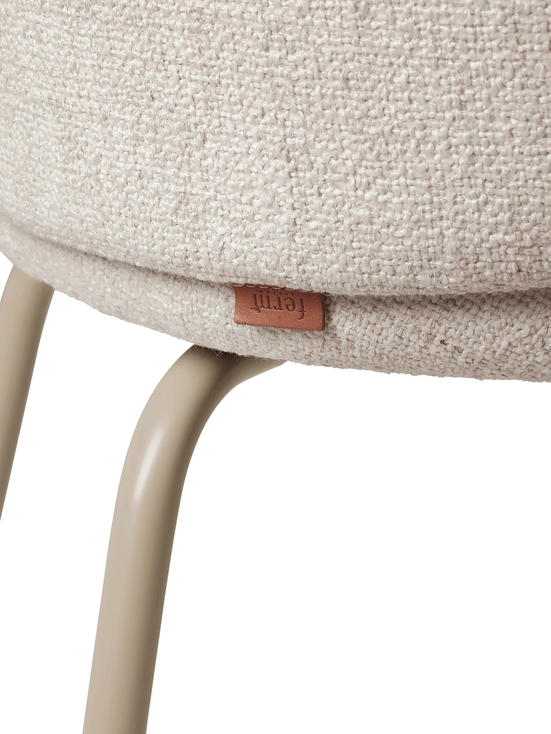 Silla Rico dining chair bouclé, Off-white-cashmere Ferm Living
