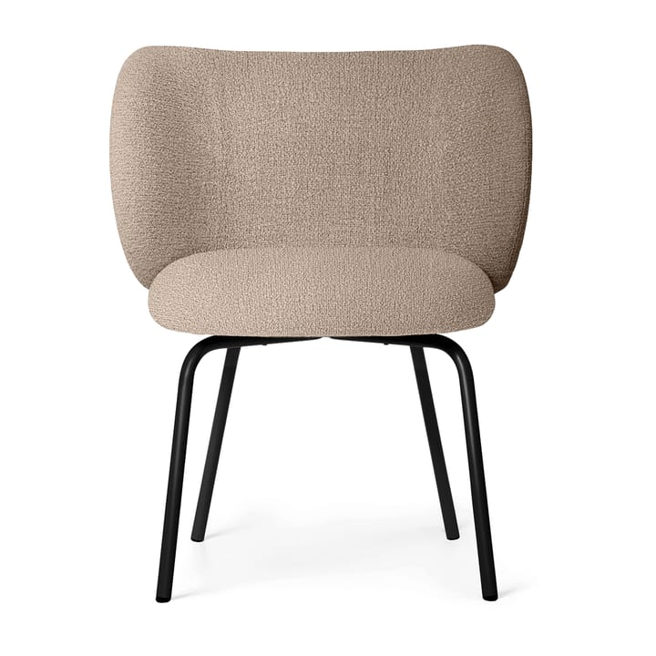 Silla Rico dining chair bouclé - Sand-black - Ferm Living