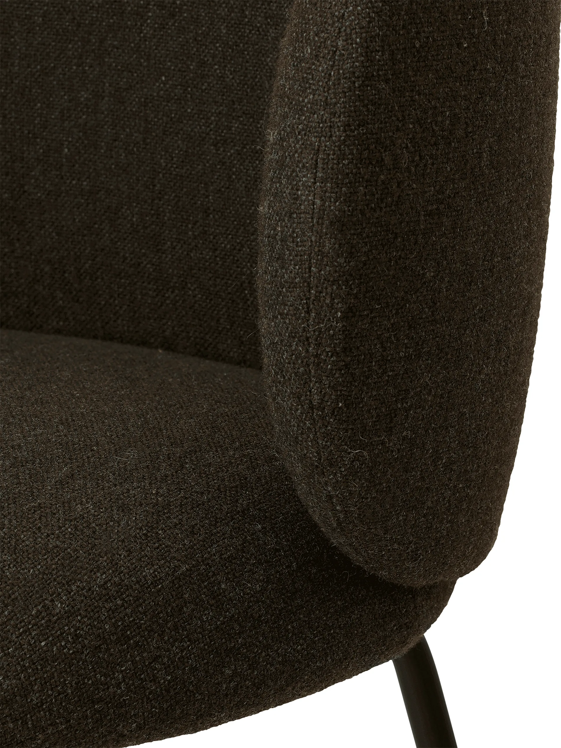 Silla Rico dining chair hallingdal, Dark grey brown-black Ferm Living