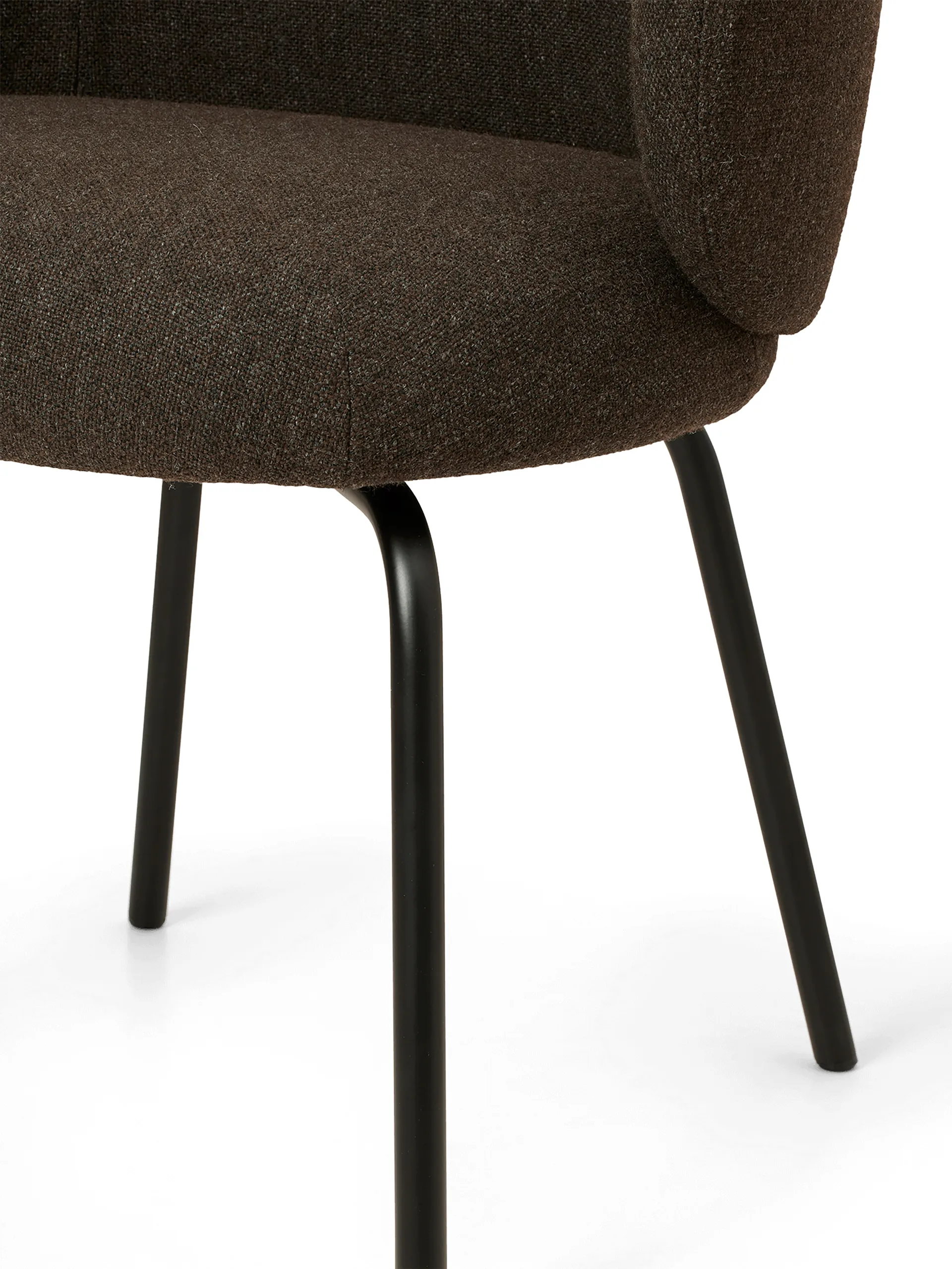 Silla Rico dining chair hallingdal, Dark grey brown-black Ferm Living