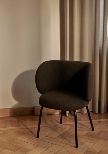 Silla Rico dining chair hallingdal - Dark grey brown-black - ferm LIVING