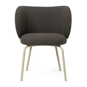 Silla Rico dining chair hallingdal - Dark grey brown-cashmere - Ferm Living