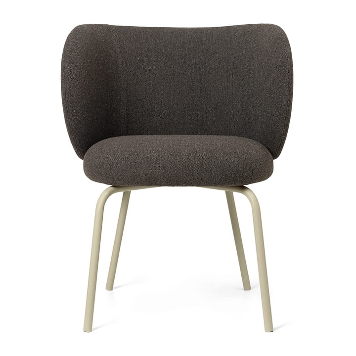 Silla Rico dining chair hallingdal - Dark grey brown-cashmere - Ferm LIVING