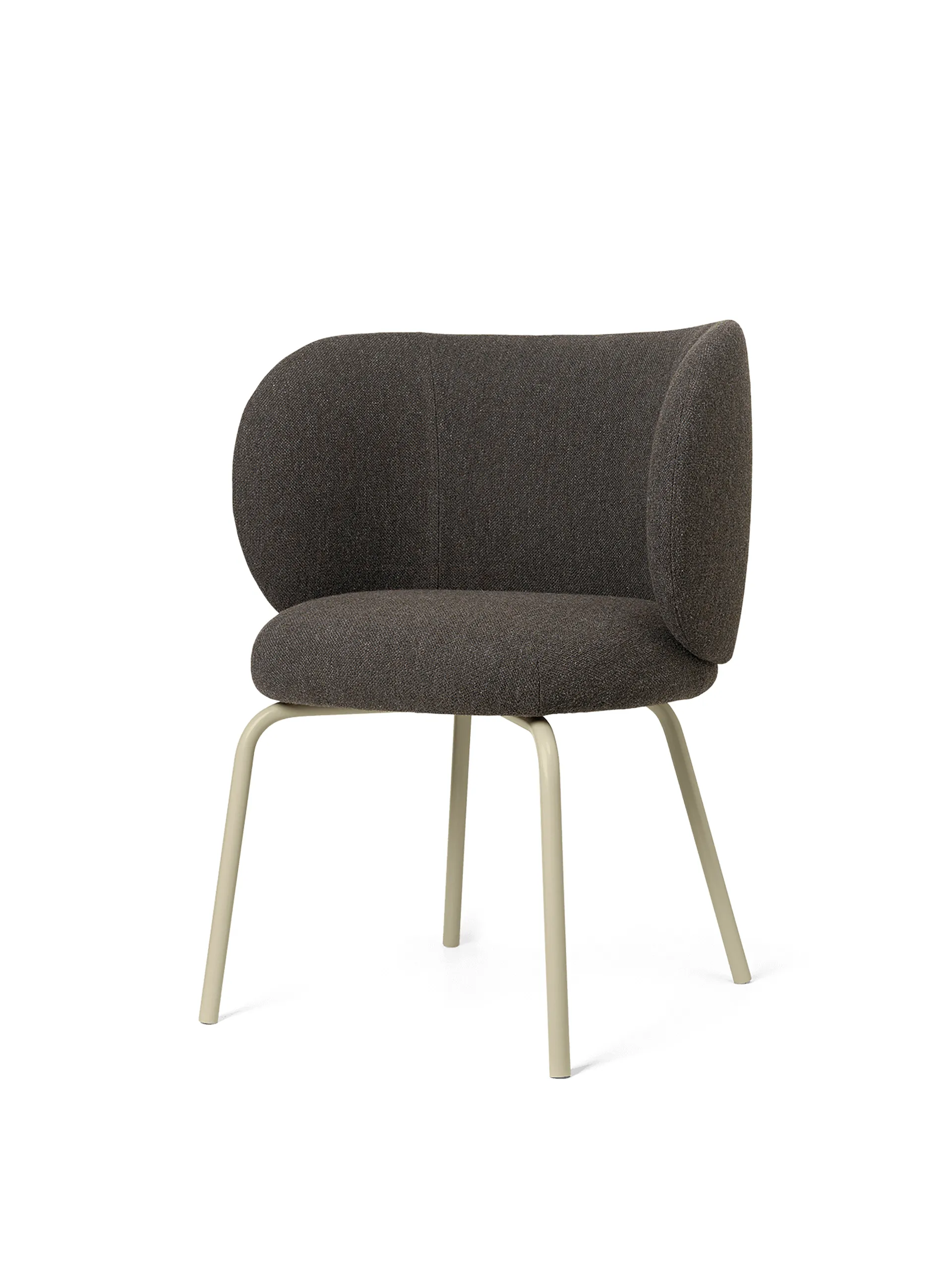 Silla Rico dining chair hallingdal, Dark grey brown-cashmere Ferm Living
