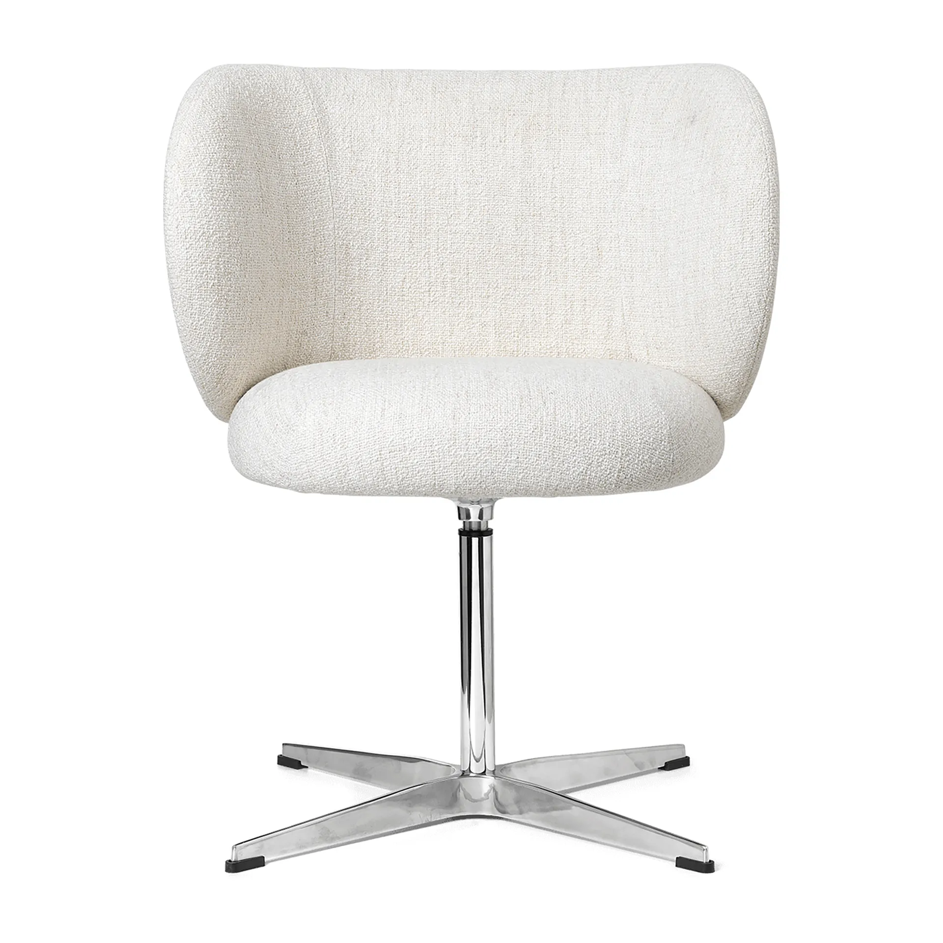 Silla Rico dining chair swivel bouclé, Off-white Ferm Living