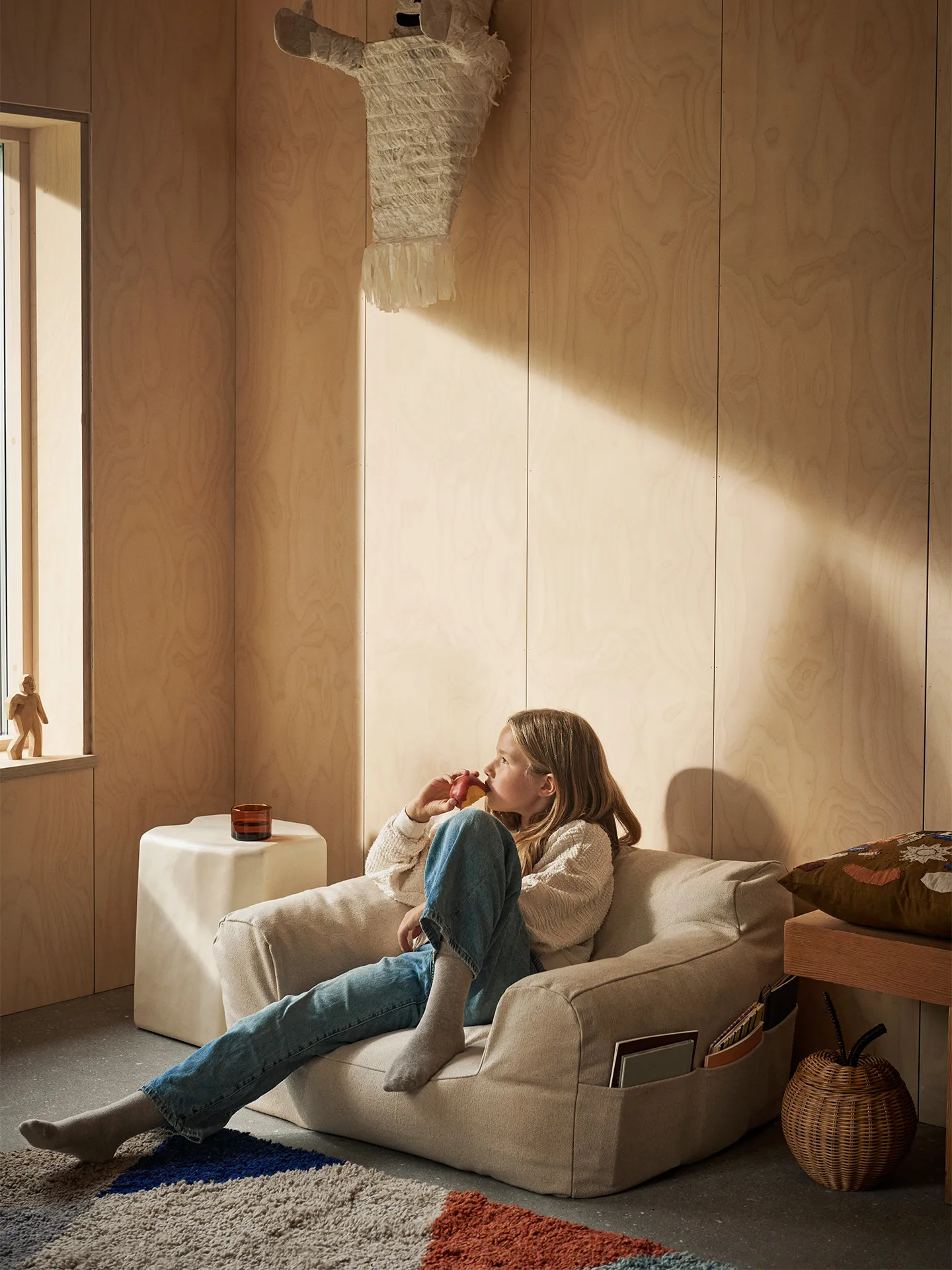 Sillón Billow bean bag, Blanco roto Ferm Living