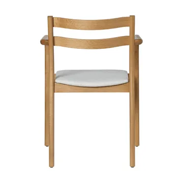 Sillón con reposabrazos Boda - Asiento tapizado, natural oak-off-white - Ferm Living