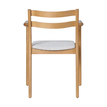 Sillón con reposabrazos Boda - Asiento tapizado rugged bouclé, natural-off-white - Ferm Living