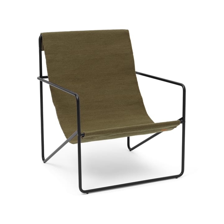Sillón Desert - Olive, base negra - Ferm Living