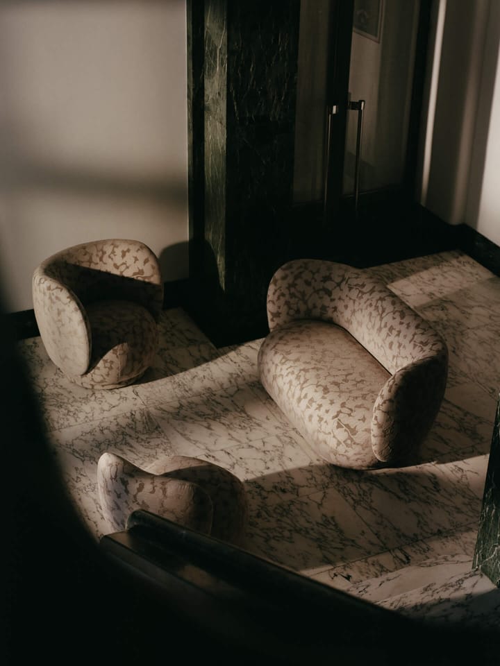 Sillón lounge Rico giratorio, Cilla-Taupe Ferm Living