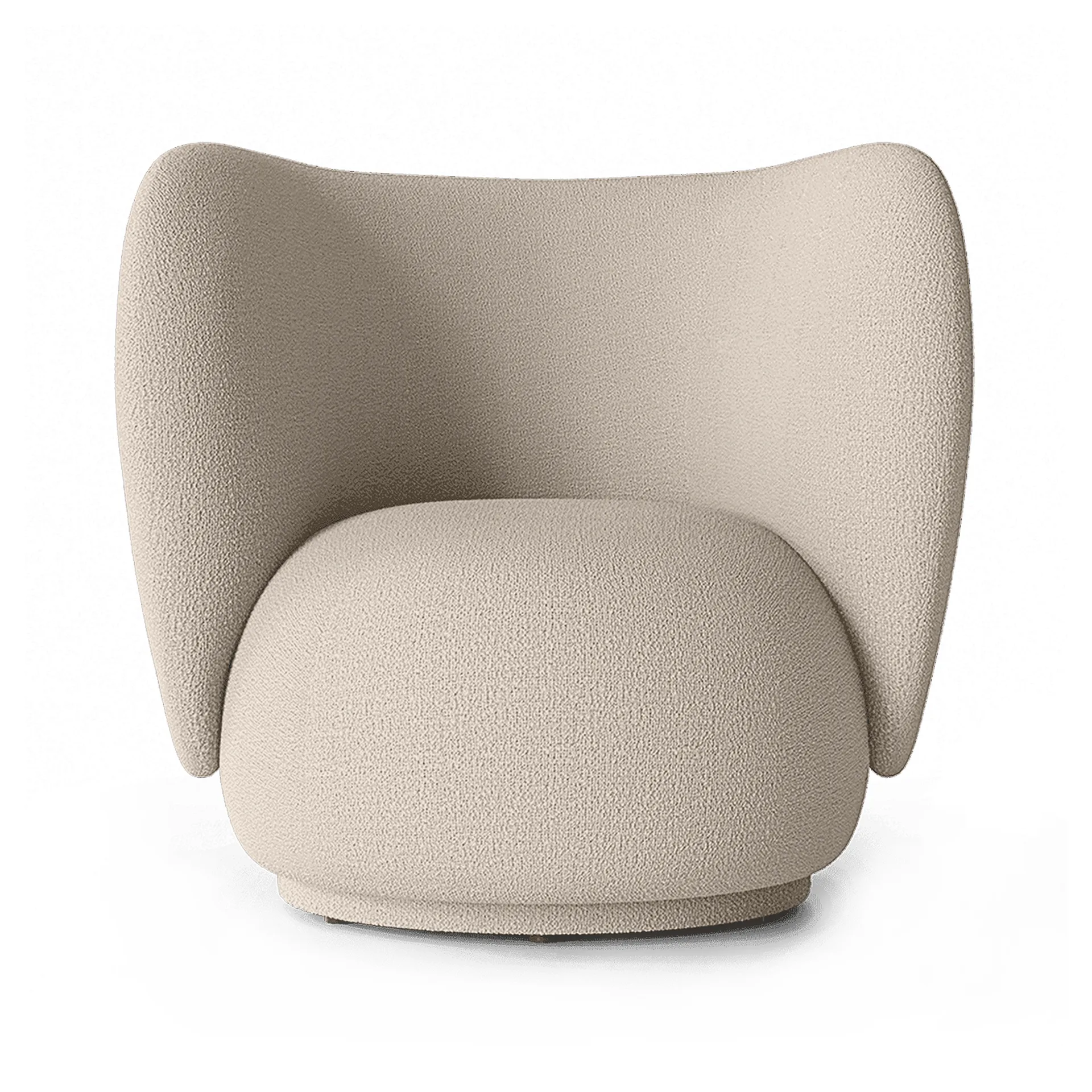 Sillón Rico boucle, Wool bouclé natural Ferm Living