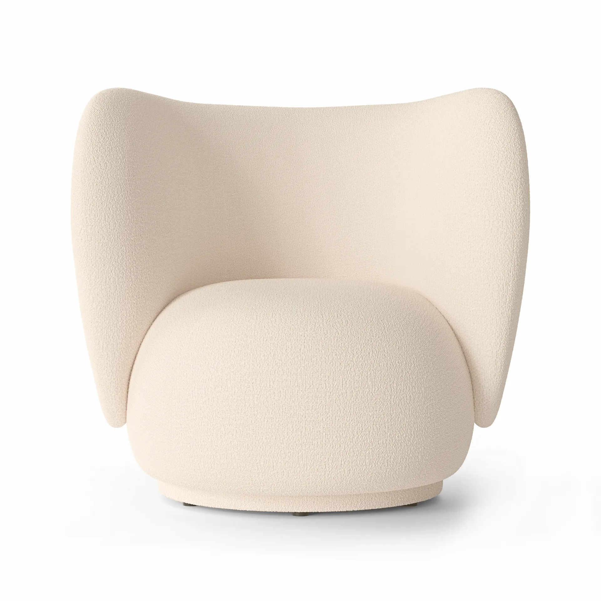 Sillón Rico boucle, Wool bouclé offwhite Ferm Living