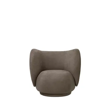 Sillón Rico lounge chair - Brown, brushed - Ferm Living