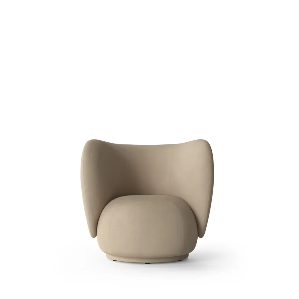 Sillón Rico lounge chair, Sand, brushed Ferm Living