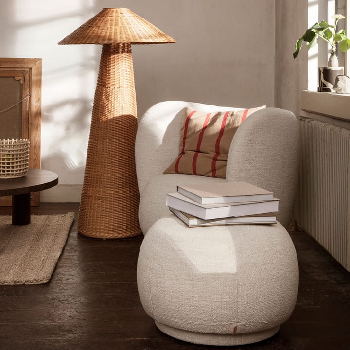 Sillón Rico lounge chair, Warm grey, brushed Ferm Living