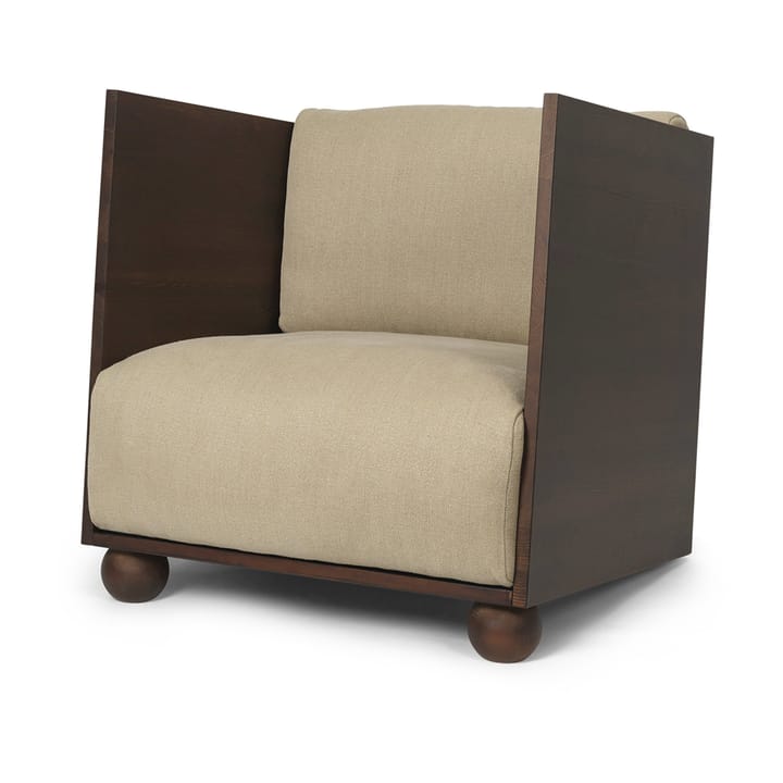 Sillón Rum rich linen - Dark stained-natural - ferm LIVING