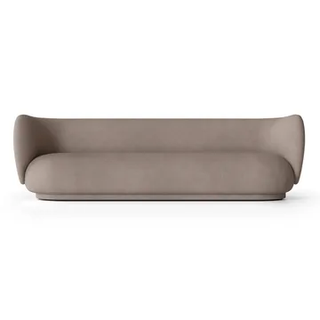Sofá 4 plazas Rico - Brushed warm grey - Ferm Living
