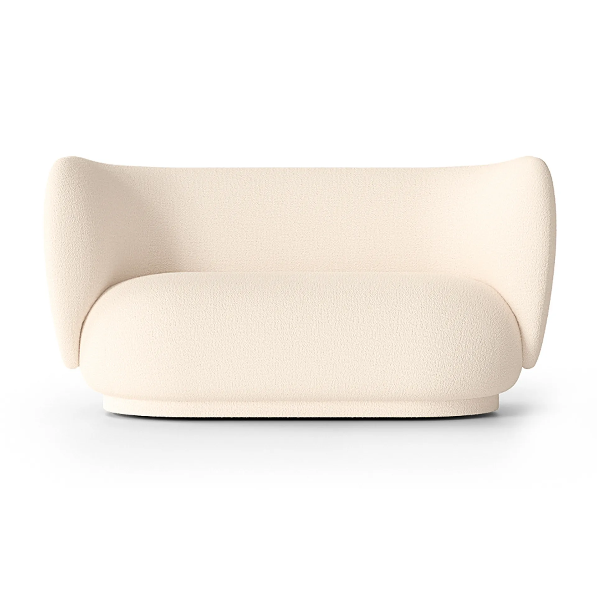 Sofá bouclé 2 plazas Rico, Bouclé offwhite Ferm Living