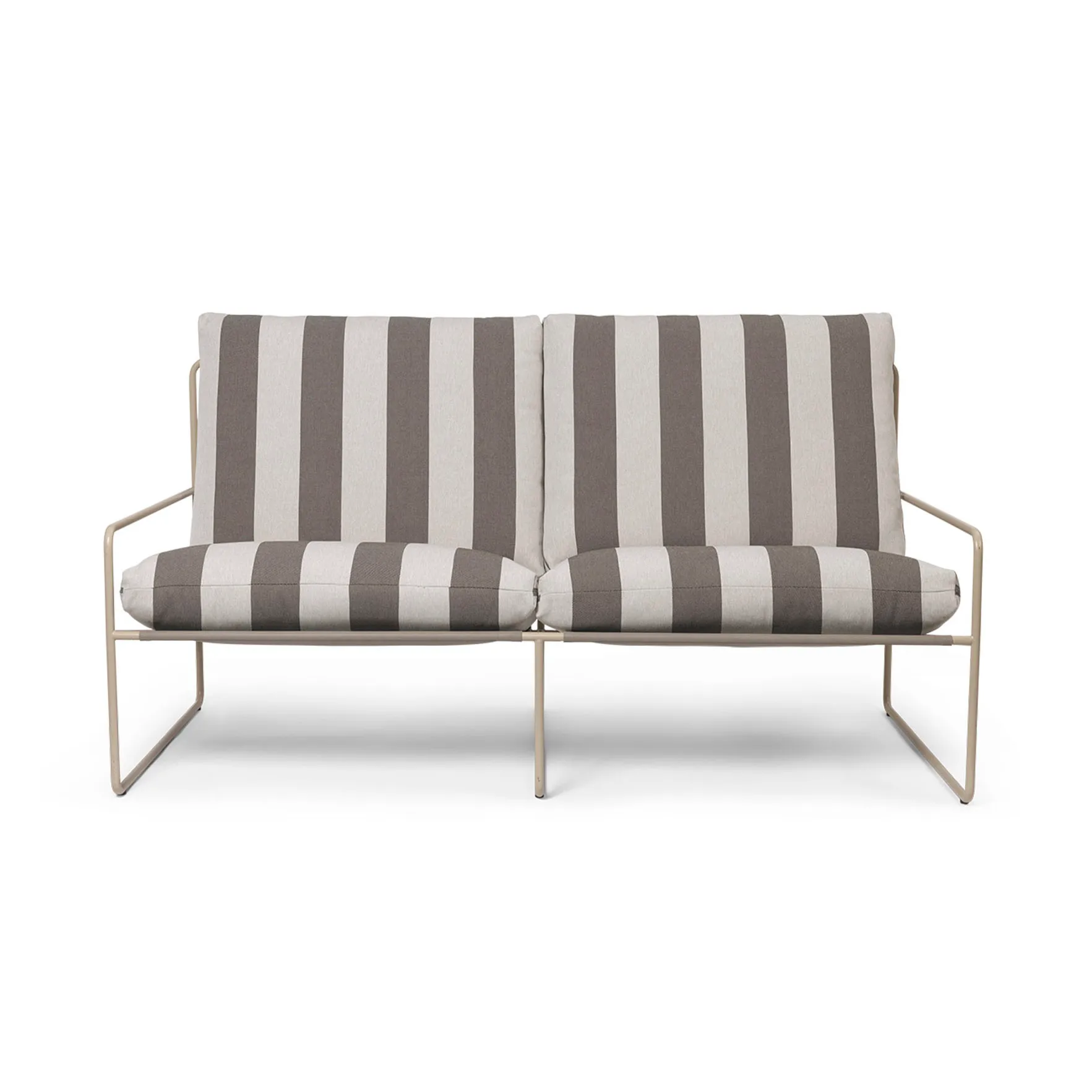 Sofá de 2 plazas Desert, Cash stripe-chocolate Ferm Living
