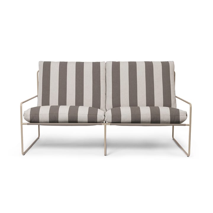 Sofá de 2 plazas Desert, Cash stripe-chocolate Ferm Living