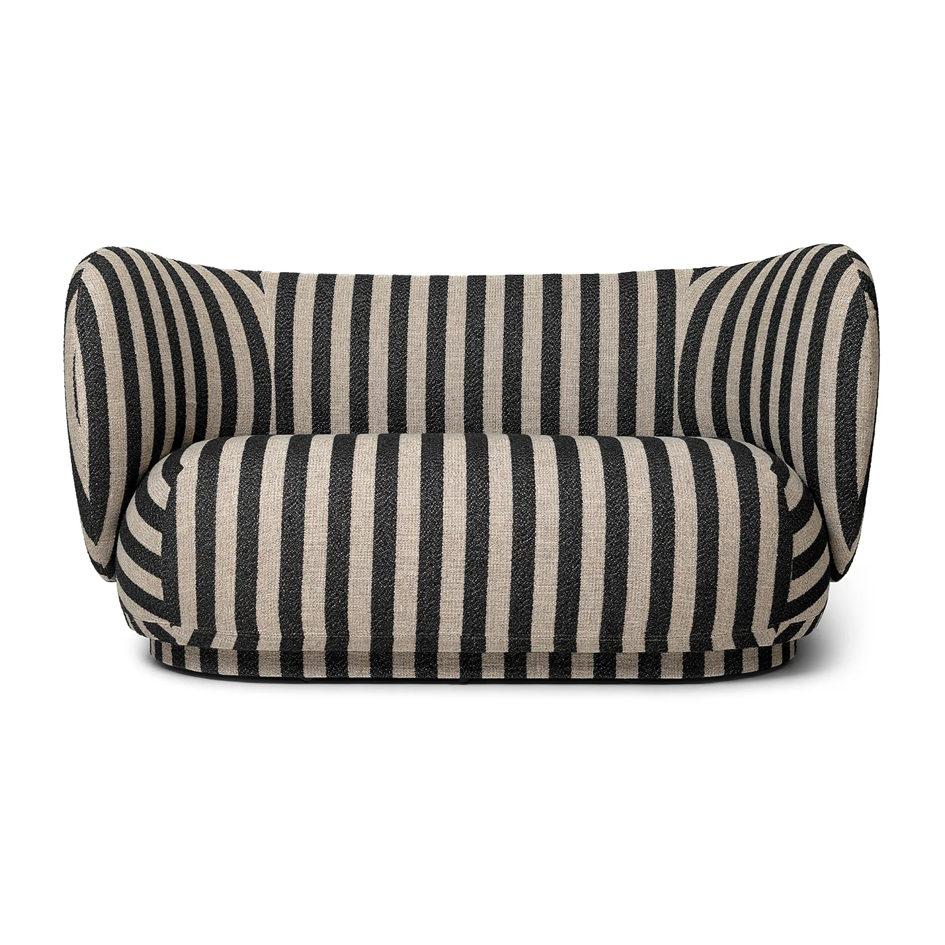 Sofá de 2 plazas Rico, Louisiana sand black Ferm Living