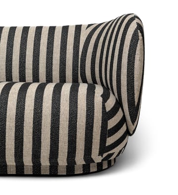 Sofá de 2 plazas Rico - Louisiana sand black - Ferm Living