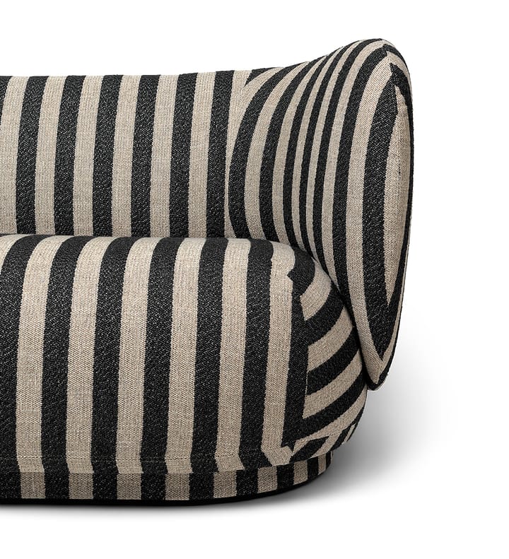 Sofá de 2 plazas Rico, Louisiana sand black Ferm Living