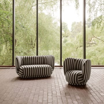 Sofá de 2 plazas Rico - Louisiana sand black - Ferm Living