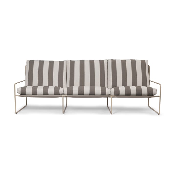 Sofá de 3 plazas Desert, Cash stripe-chocolate Ferm Living
