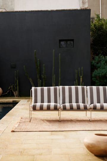 Sofá de 3 plazas Desert - Cash stripe-chocolate - Ferm Living