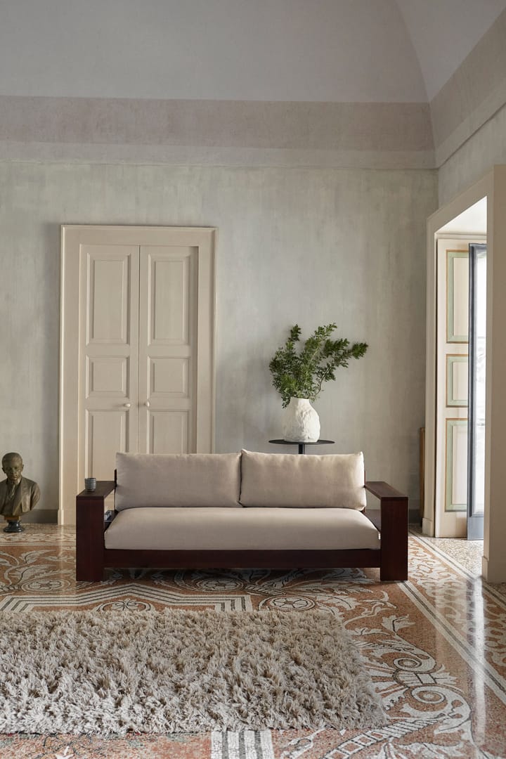 Sofá Edre classic linen, Dark Stained-Natural Ferm Living