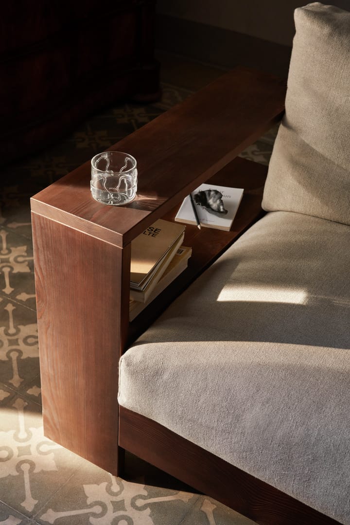 Sofá Edre classic linen, Dark Stained-Natural Ferm Living