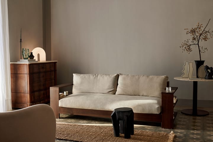 Sofá Edre classic linen, Dark Stained-Natural Ferm Living