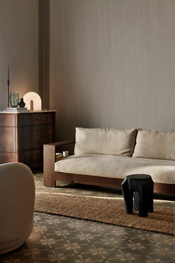 Sofá Edre classic linen - Dark Stained-Natural - Ferm Living
