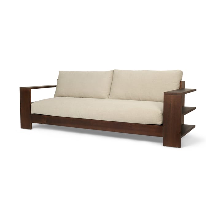 Sofá Edre classic linen, Dark Stained-Natural Ferm Living