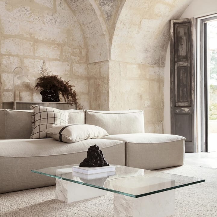 Sofá modular Catena, Tela cotton linen natural, connect corner 200 Ferm Living