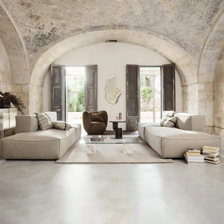 Sofá modular Catena, Tela cotton linen natural, connect corner 200 Ferm Living